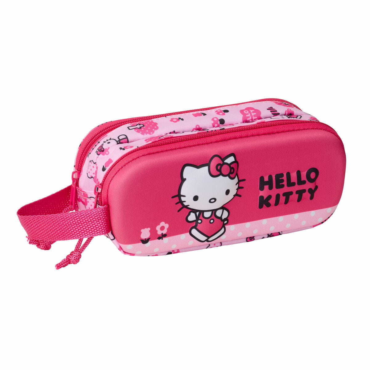 Διπλή Κασετίνα Hello Kitty Ροζ 21 x 8 x 6 cm