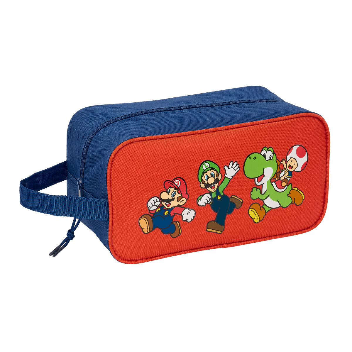 Θήκη Παπουτσιών Ταξιδιού Super Mario Mamma mia Κόκκινο Ναυτικό Μπλε 29 x 15 x 14 cm