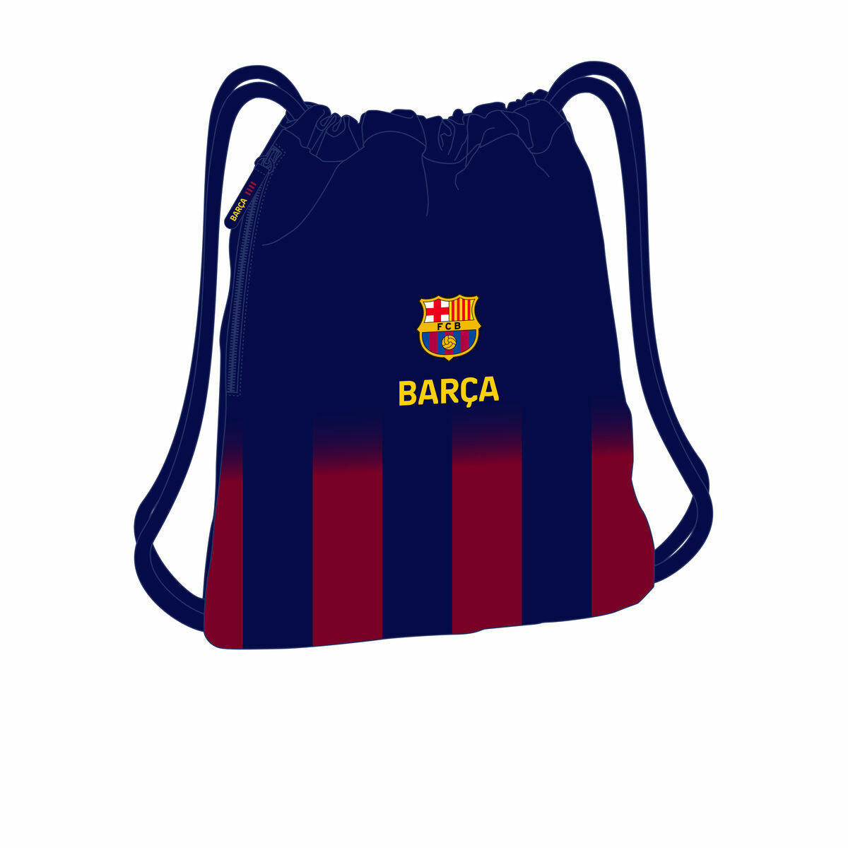 Σχολική Τσάντα με Σχοινιά F.C. Barcelona Μπλε Μπορντό 35 x 40 x 1 cm