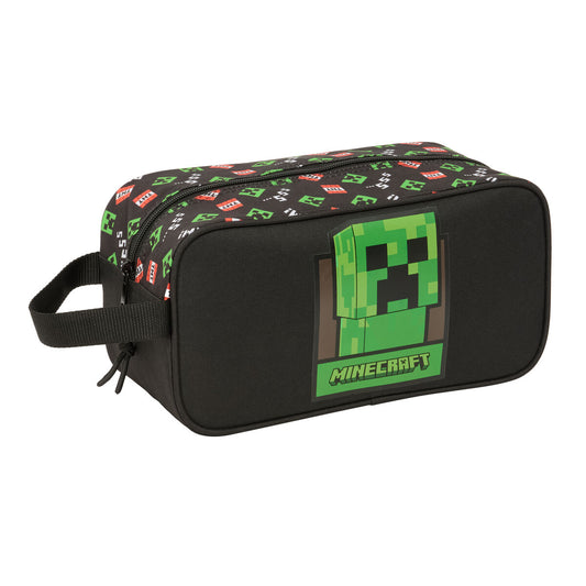 Θήκη Παπουτσιών Ταξιδιού Minecraft Μαύρο 29 x 15 x 14 cm