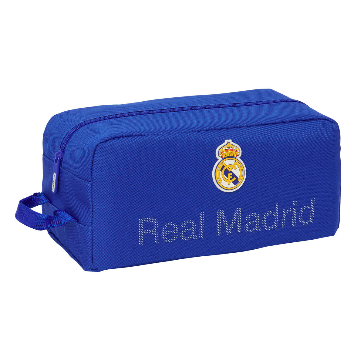 Θήκη Παπουτσιών Ταξιδιού Real Madrid C.F. Μπλε 34 x 15 x 18 cm