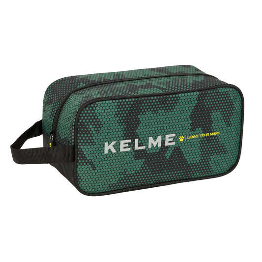 Θήκη Παπουτσιών Ταξιδιού Kelme Camo Μαύρο Πράσινο 29 x 15 x 14 cm