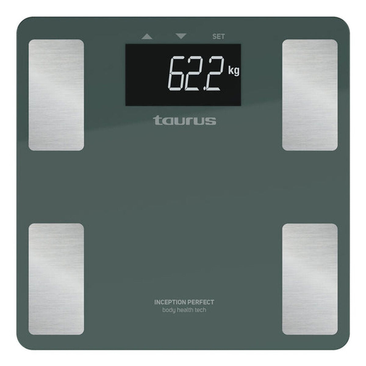 Ψηφιακή Ζυγαριά Μπάνιου Taurus INCEPTION PERFE Μπλε Πράσινο 180 kg