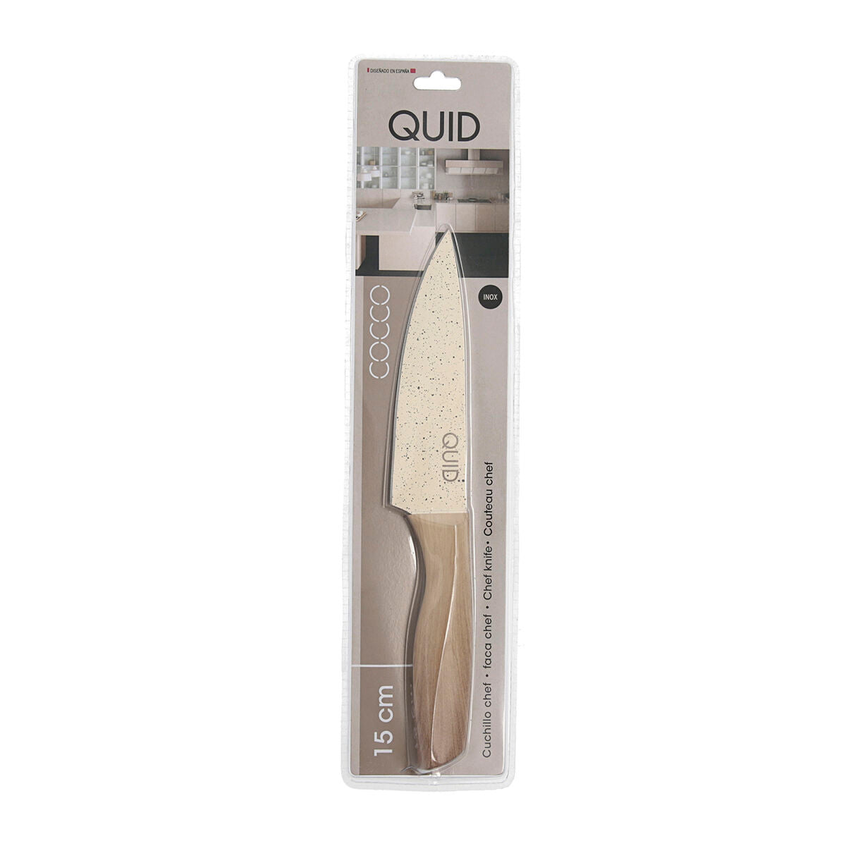 Μαχαίρι Σεφ Quid Cocco Καφέ Μέταλλο 15 cm (Pack 12x)