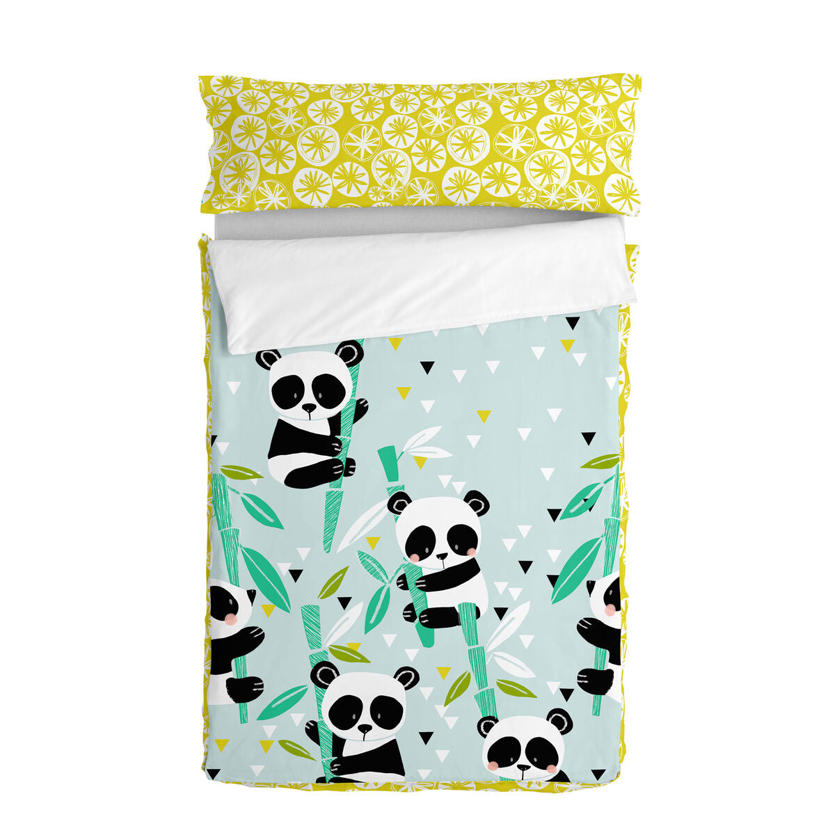 Σκανδιναβικό Σάκο με Γέμιση HappyFriday Moshi Moshi Panda Garden Blue Μπλε 42 x 20 x 50 cm