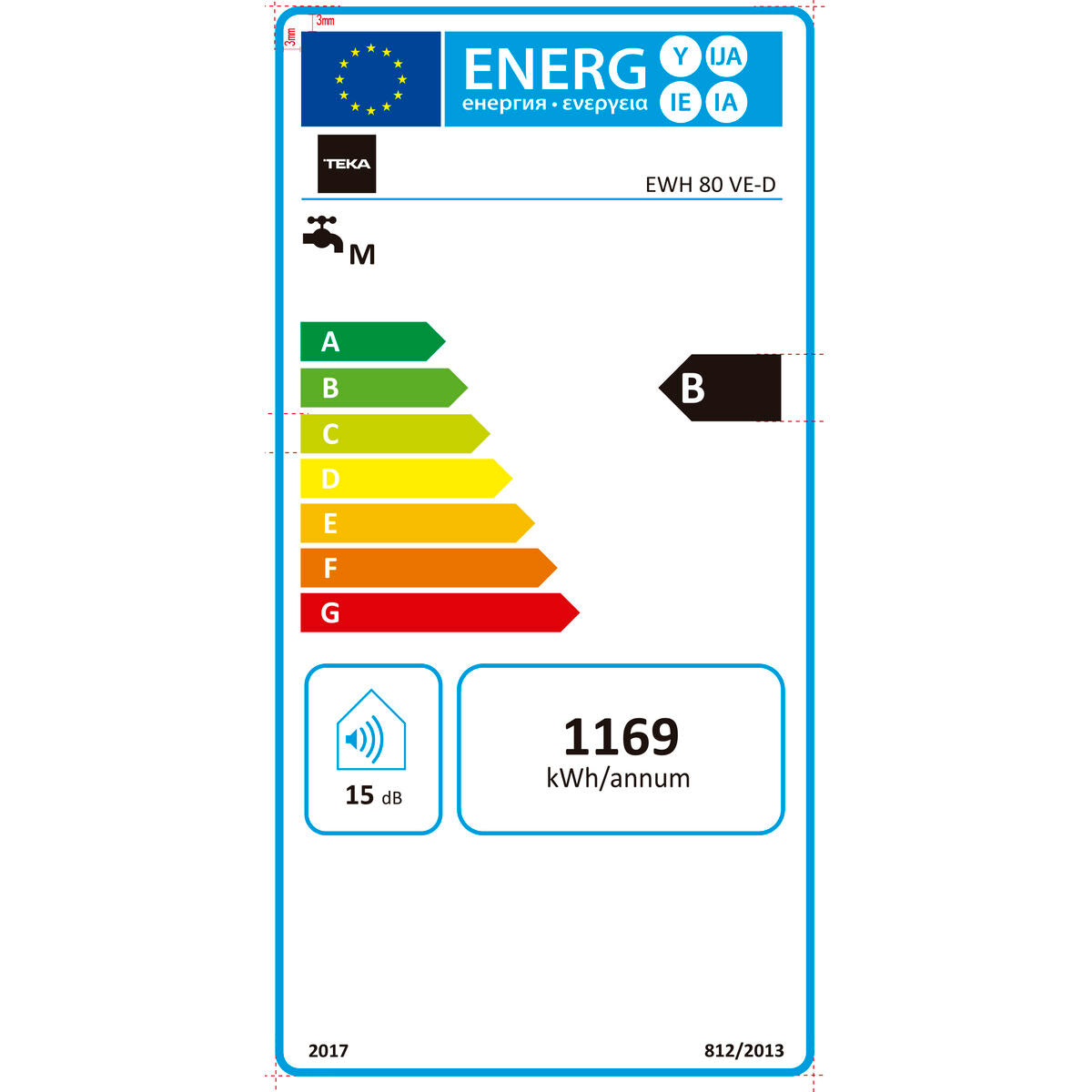 Electric Heater Teka SMART EWH 80 VE-D Λευκό 80 L (Ανακαινισμenα B)