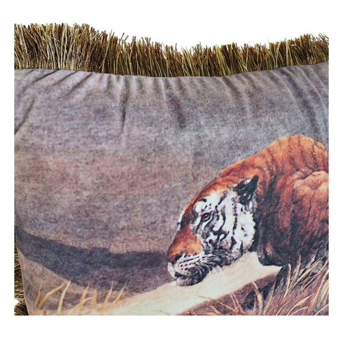 Μαξιλάρι DKD Home Decor Αλουμίνιο Αποικιακό Ζούγκλα (x2) (2 Τεμάχια)