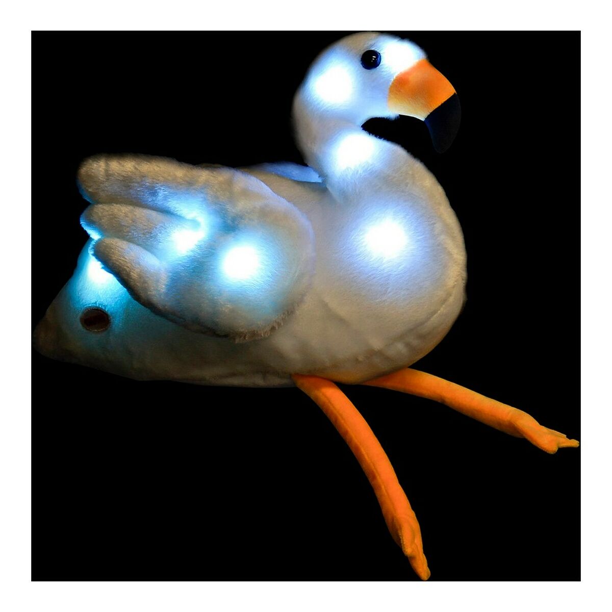 Αρκουδάκι DKD Home Decor Λευκό Ροζ Παιδικά Ροζ φλαμίνγκο 34 x 25 x 27 cm (x2)