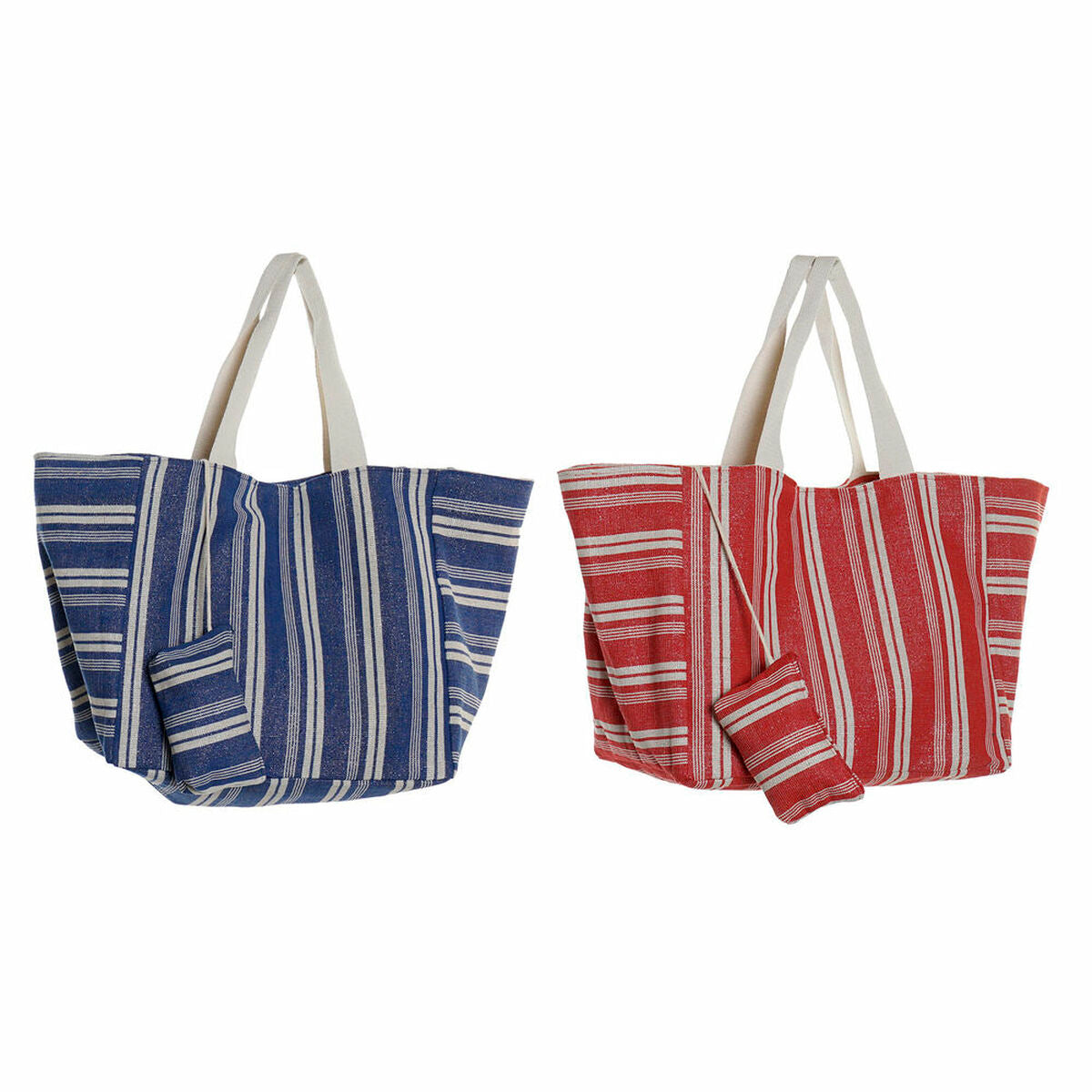 Τσάντα DKD Home Decor Μπλε Κόκκινο Αλουμίνιο 39 x 26 x 34 cm πορτοφόλι