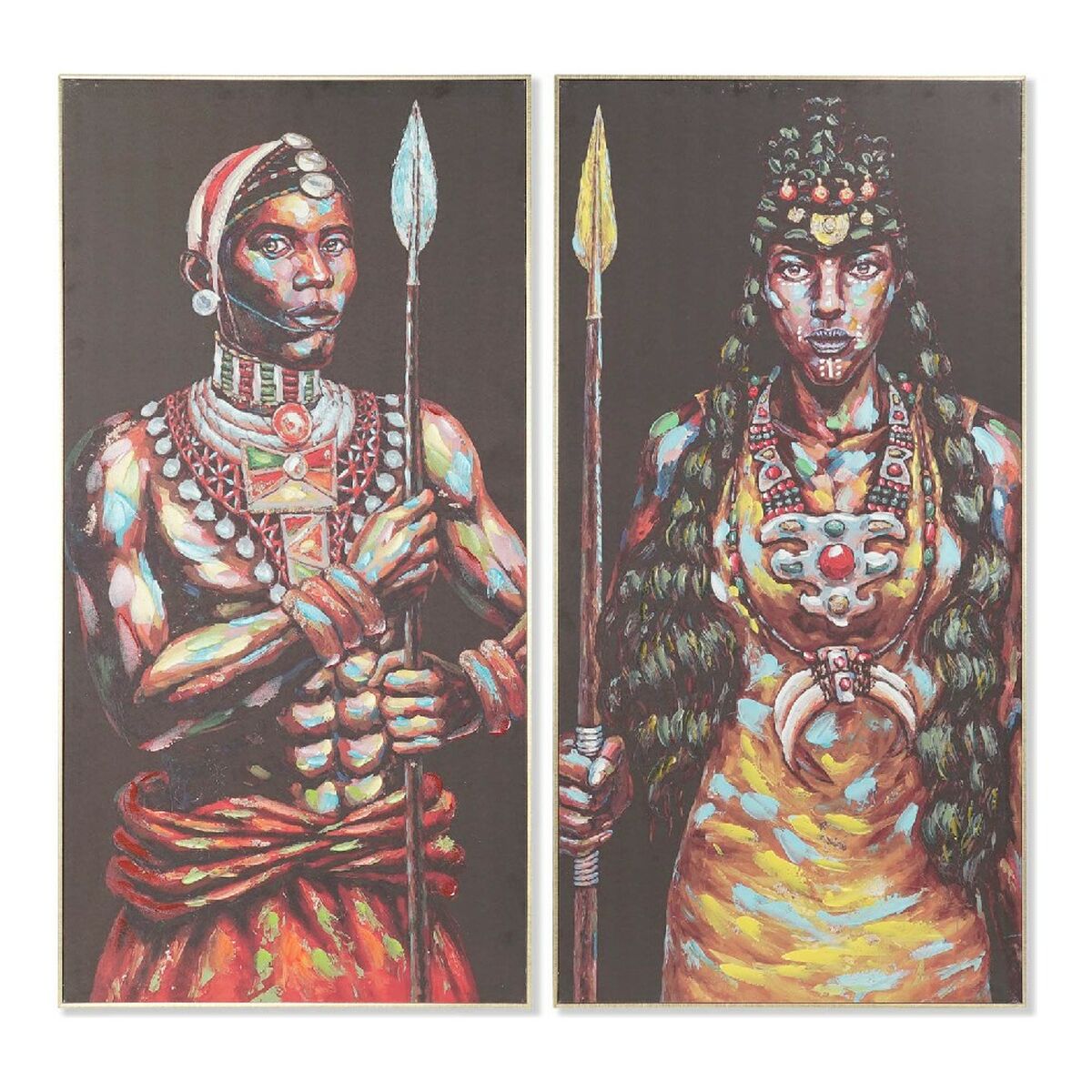 Καμβάς DKD Home Decor πολυστερίνη Καμβάς 60 x 5 x 120 cm
