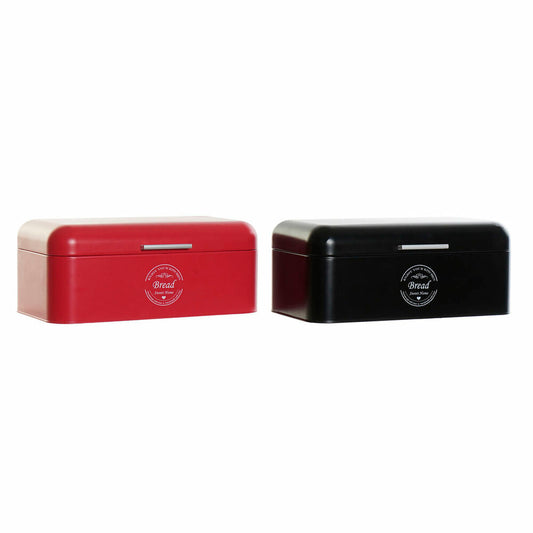 Panera DKD Home Decor 42,5 x 24 x 17 cm Κόκκινο Μαύρο Μέταλλο Vintage (x2)