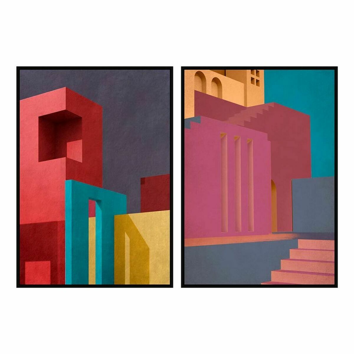 Πίνακας DKD Home Decor (x2) (Ανακαινισμenα C)