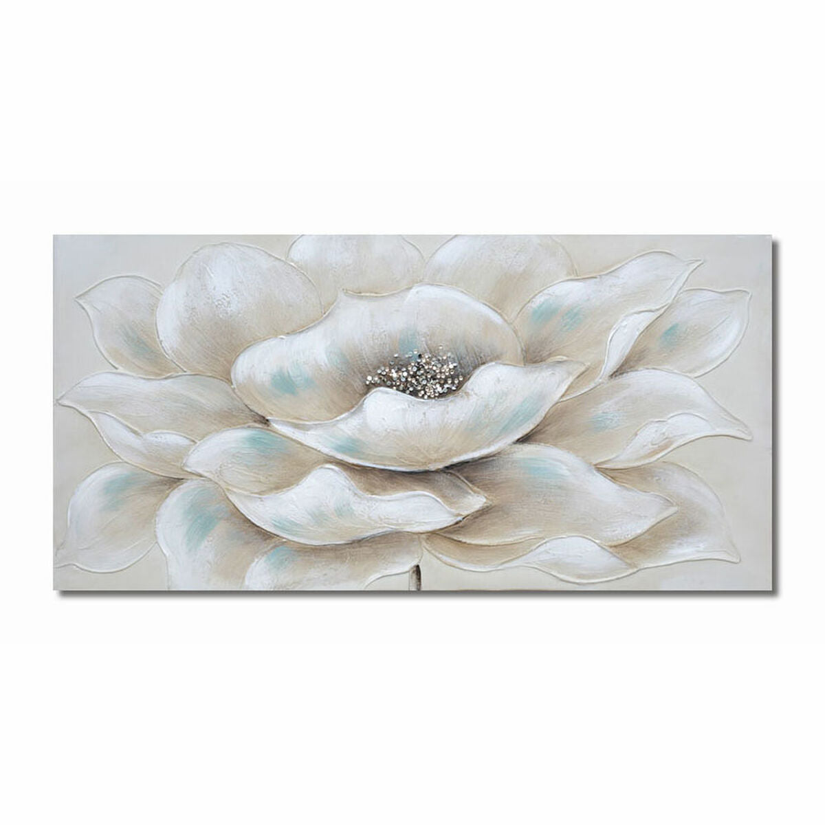 Καμβάς DKD Home Decor Λουλουδάτο (Ανακαινισμenα A)