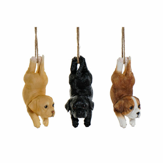 Διακοσμητική Φιγούρα DKD Home Decor Ρητίνη Σκύλος (9 x 10.5 x 20 cm) (3 pcs)