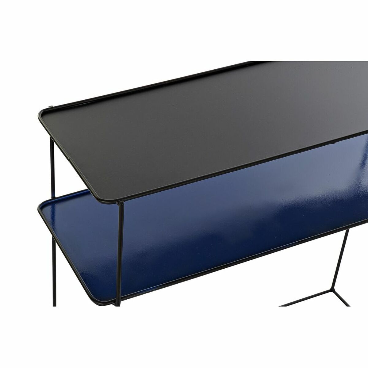 Σετ επίπλων DKD Home Decor Μπλε Μαύρο 70 x 27 x 45 cm 40 x 27 x 45 cm 80 x 27 x 65 cm 80 x 27,5 x 65 cm