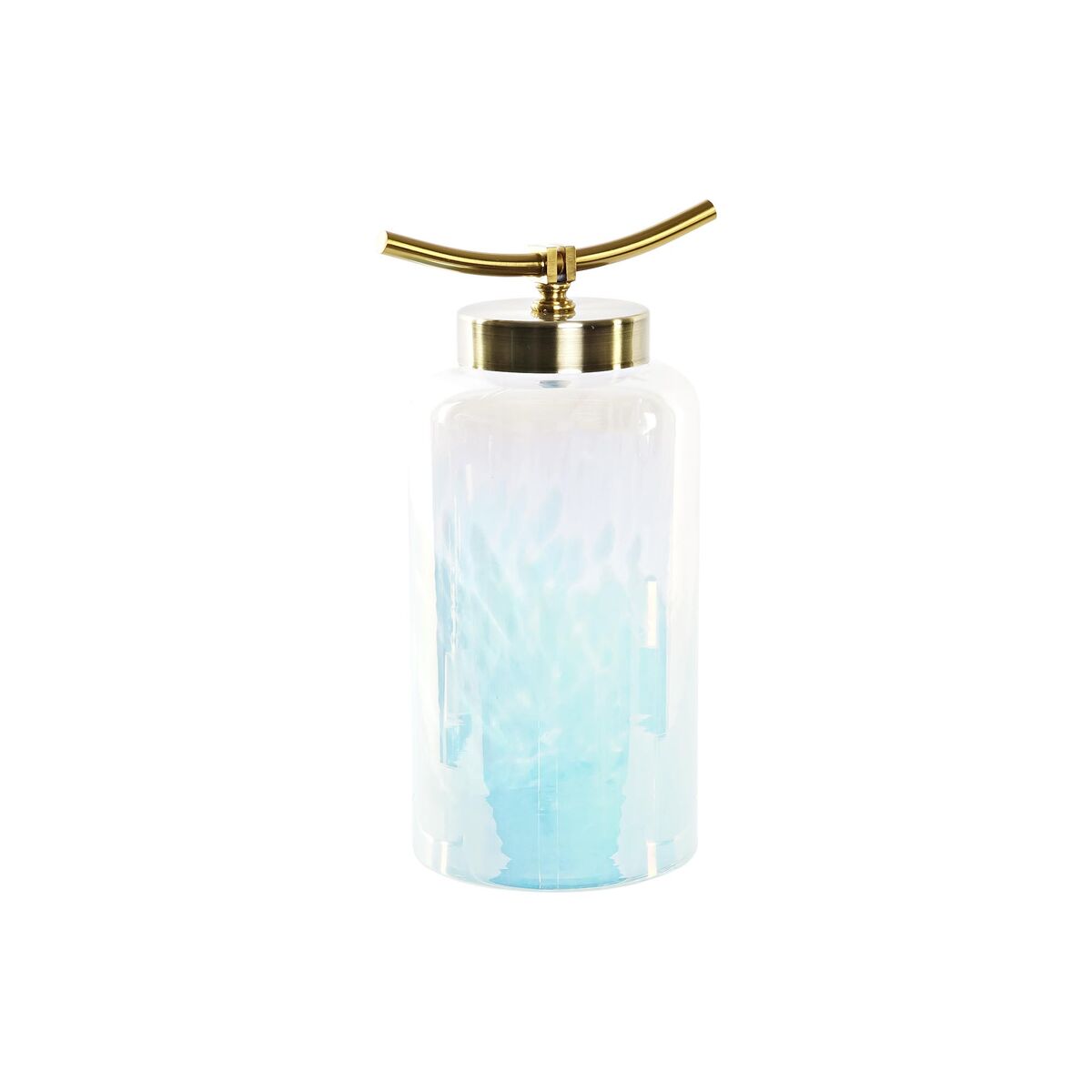 Βάζο DKD Home Decor Μπλε Χρυσό Μέταλλο Κρυστάλλινο Μεσογείακός 19 x 15 x 33 cm