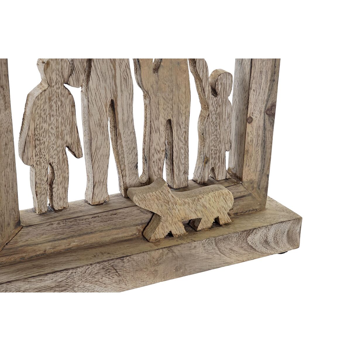 Διακοσμητική Φιγούρα DKD Home Decor Καφέ Ξύλο από Μάνγκο Σύγχρονη Οικογένεια (30 x 8 x 39 cm)
