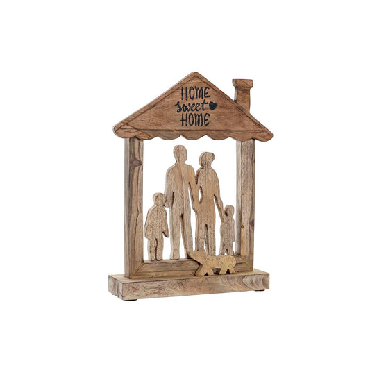 Διακοσμητική Φιγούρα DKD Home Decor Καφέ Ξύλο από Μάνγκο Σύγχρονη Οικογένεια (30 x 8 x 39 cm)