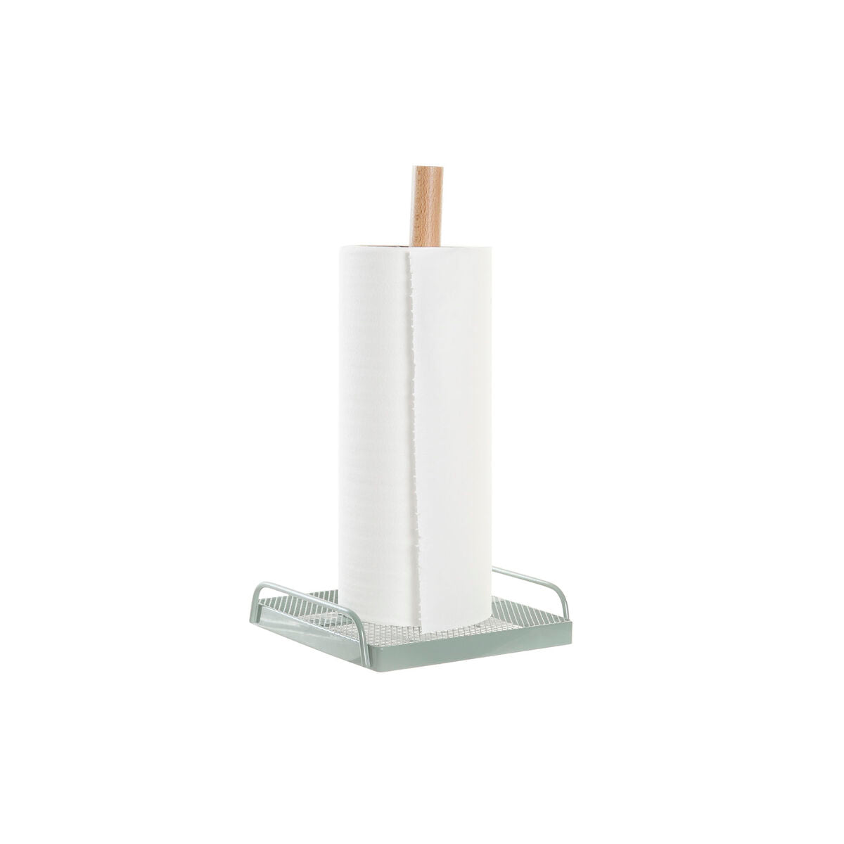 Βάση Χαρτιού Κουζίνας DKD Home Decor Μπεζ Μέταλλο Μέντα Τζίντζερ (16 x 15 x 29,5 cm) (x2)