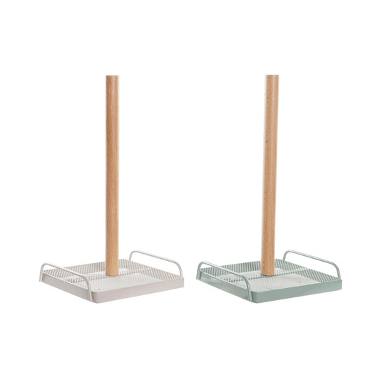 Βάση Χαρτιού Κουζίνας DKD Home Decor Μπεζ Μέταλλο Μέντα Τζίντζερ (16 x 15 x 29,5 cm) (x2)