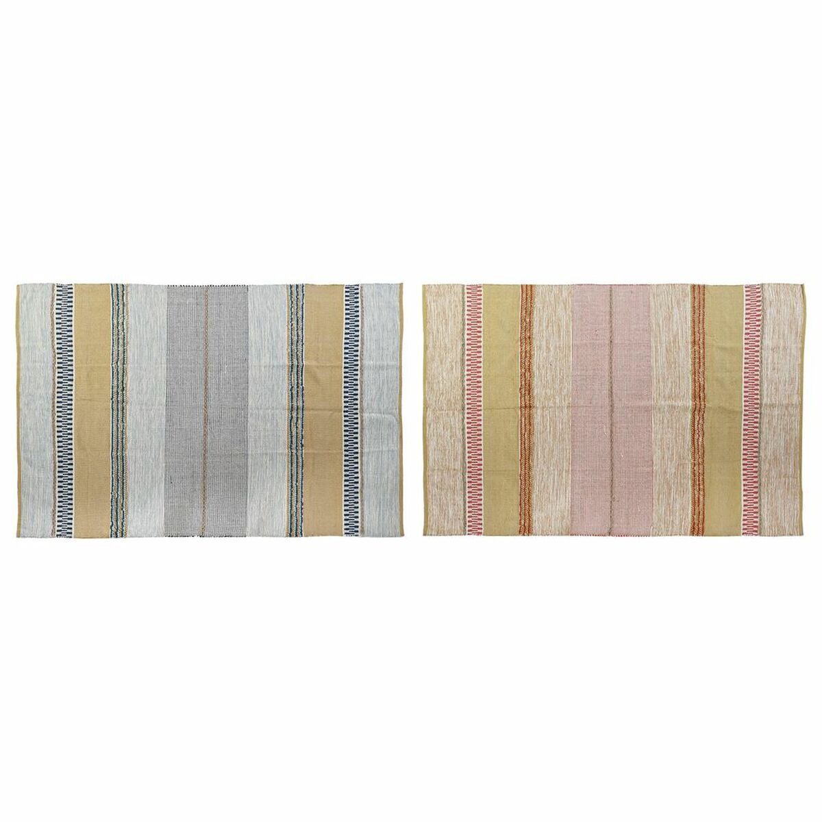 Χαλί DKD Home Decor Πολύχρωμο Σύγχρονη (x2) (160 x 230 x 1 cm)