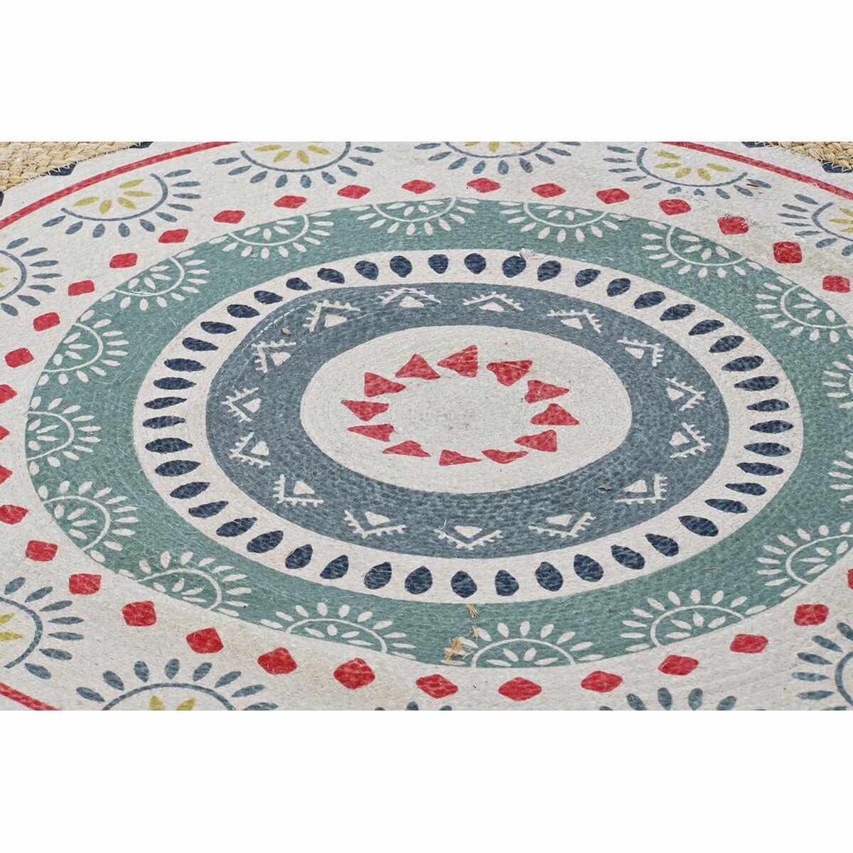 Χαλί DKD Home Decor Καφέ Πολύχρωμο (150 x 150 x 0,75 cm)