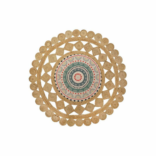 Χαλί DKD Home Decor Καφέ Πολύχρωμο (150 x 150 x 0,75 cm)