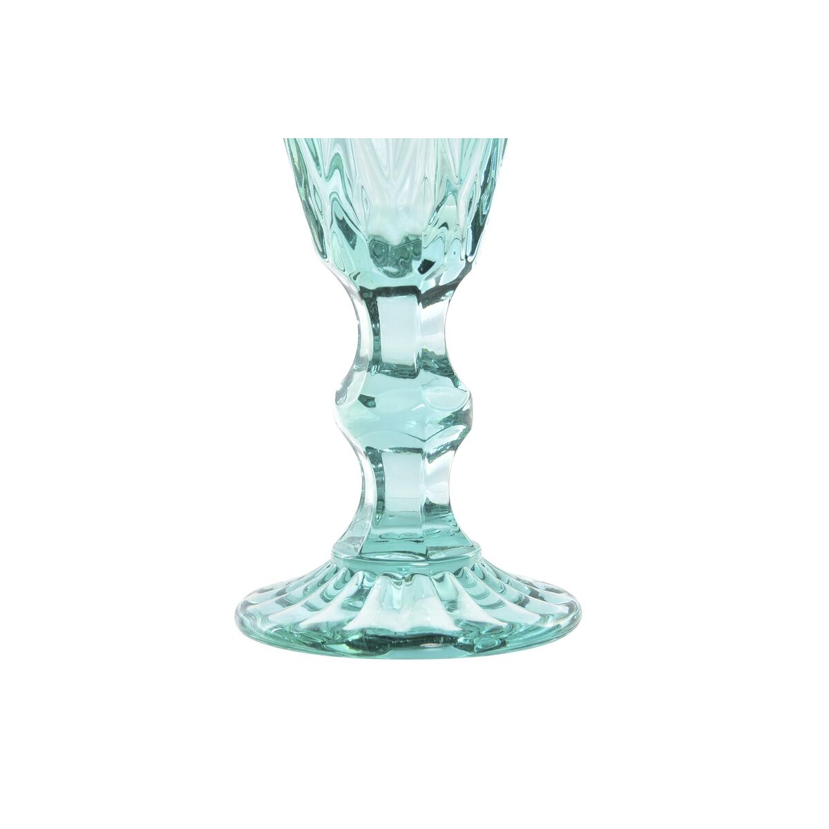 Ποτήρι Κρασί DKD Home Decor Τυρκουάζ Κρυστάλλινο 150 ml