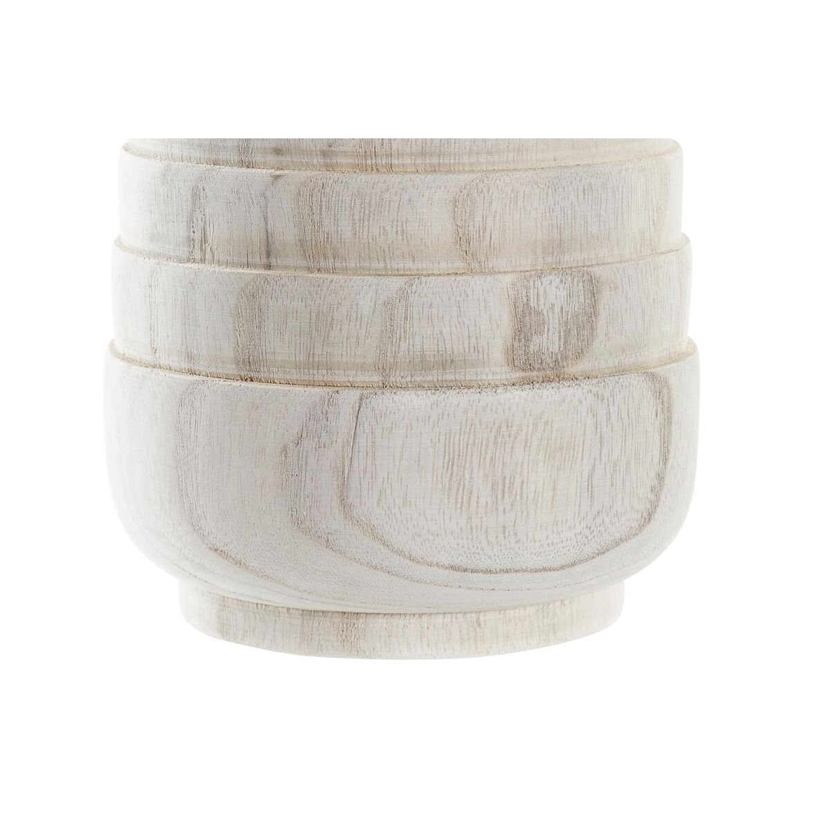 Γλάστρα DKD Home Decor Καφέ Φυσικό Τετράγωνο Boho 17 x 17 x 16 cm