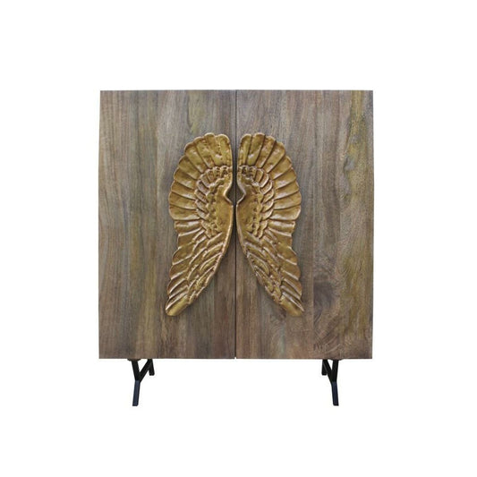 Σκευοθήκη DKD Home Decor Καφέ Χρυσό Ξύλο από Μάνγκο 100 x 45 x 120 cm 100 x 50 x 120 cm