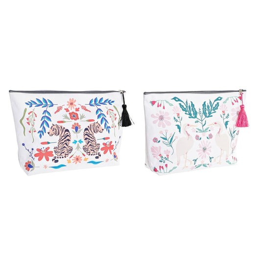 Νεσεσέρ DKD Home Decor Λευκό Μπεζ Πολύχρωμο (x2)