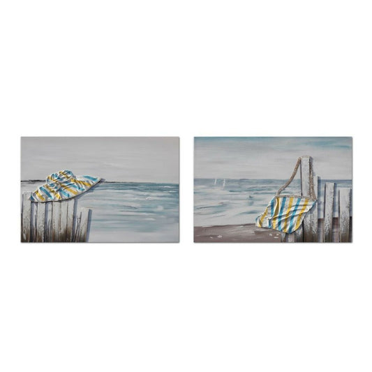 Καμβάς DKD Home Decor Καμβάς Ξύλο MDF 90 x 2,5 x 60 cm
