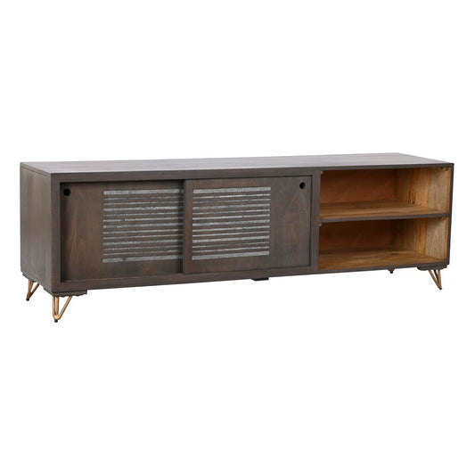 Τηλεόραση DKD Home Decor Μέταλλο Καφέ Ξύλο από Μάνγκο 160 x 40 x 50 cm