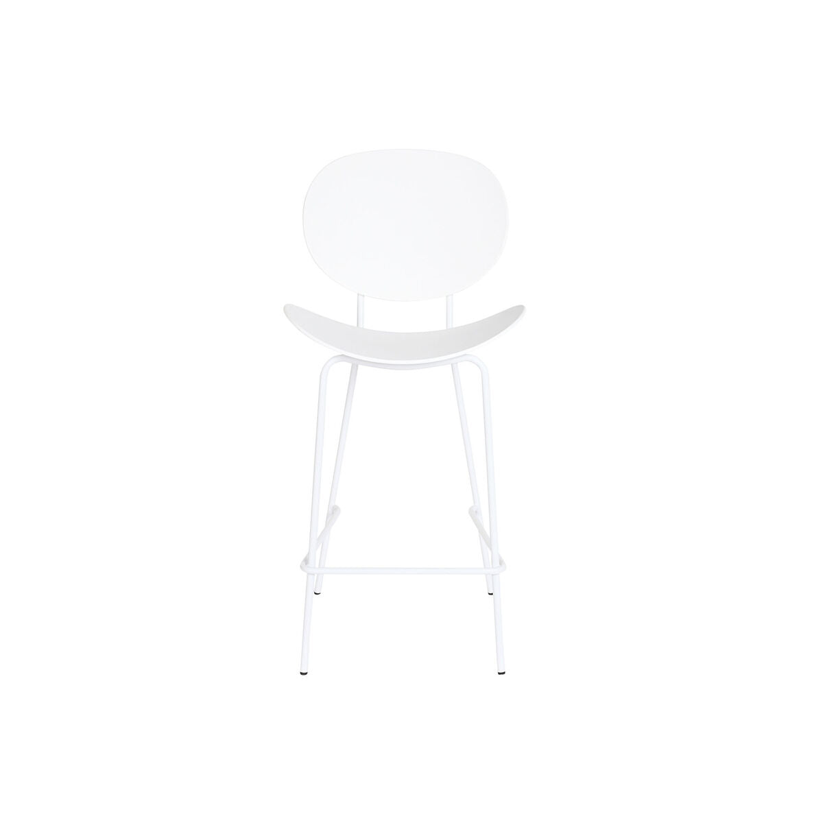 Σκαμπό DKD Home Decor Μαύρο Μέταλλο Λευκό πολυπροπυλένιο (52,5 x 49 x 104 cm)
