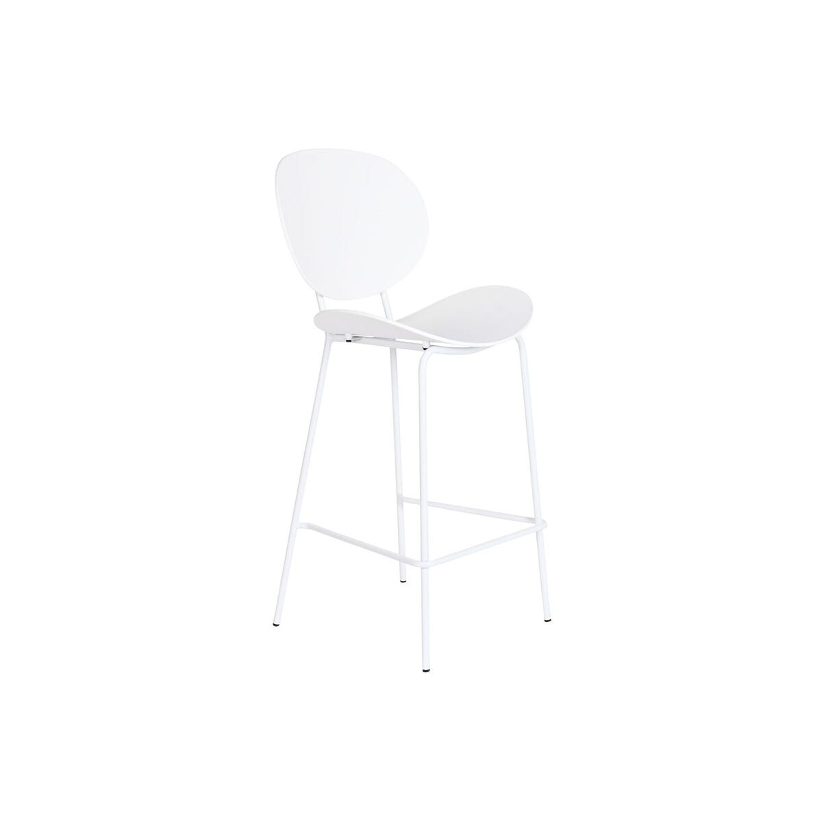 Σκαμπό DKD Home Decor Μαύρο Μέταλλο Λευκό πολυπροπυλένιο (52,5 x 49 x 104 cm)