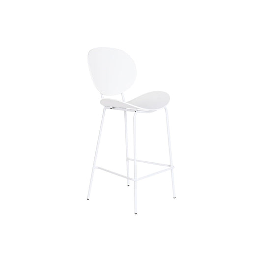Σκαμπό DKD Home Decor Μαύρο Μέταλλο Λευκό πολυπροπυλένιο (52,5 x 49 x 104 cm)