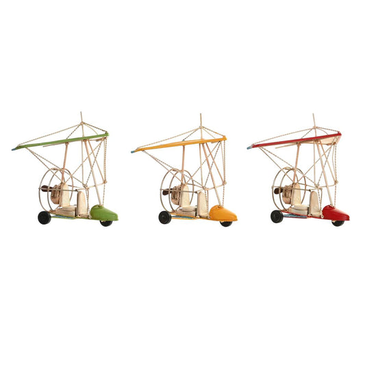 Διακοσμητική Φιγούρα DKD Home Decor Κίτρινο Κόκκινο Πράσινο Vintage 32 x 18,5 x 25 cm (3 Τεμάχια)