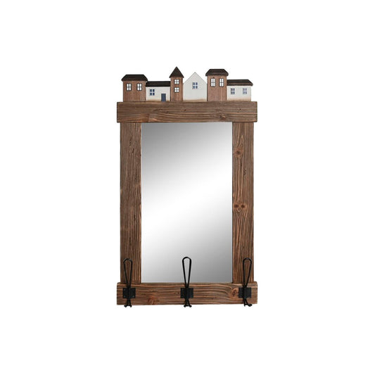 Τοίχο καθρέφτη DKD Home Decor Καφέ Παλαιωμένο φινίρισμα 40 x 9 x 68 cm