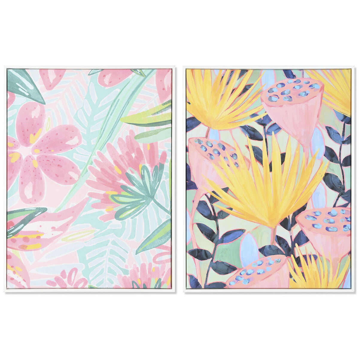 Καμβάς DKD Home Decor πολυστερίνη Καμβάς 60 x 4 x 80 cm