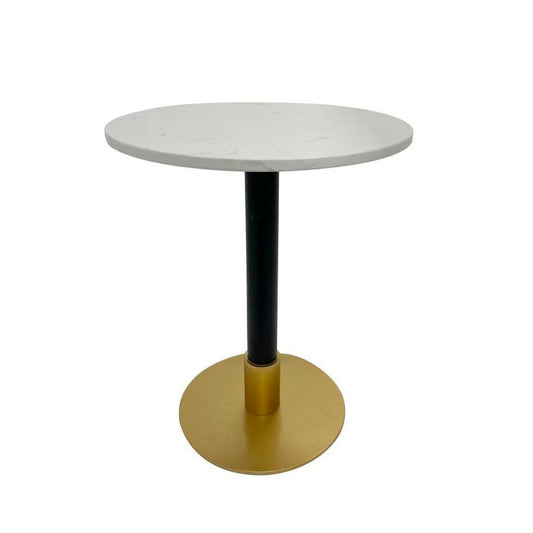 Βοηθητικό Τραπέζι DKD Home Decor Λευκό Μαύρο Χρυσό 50 x 50 x 61 cm