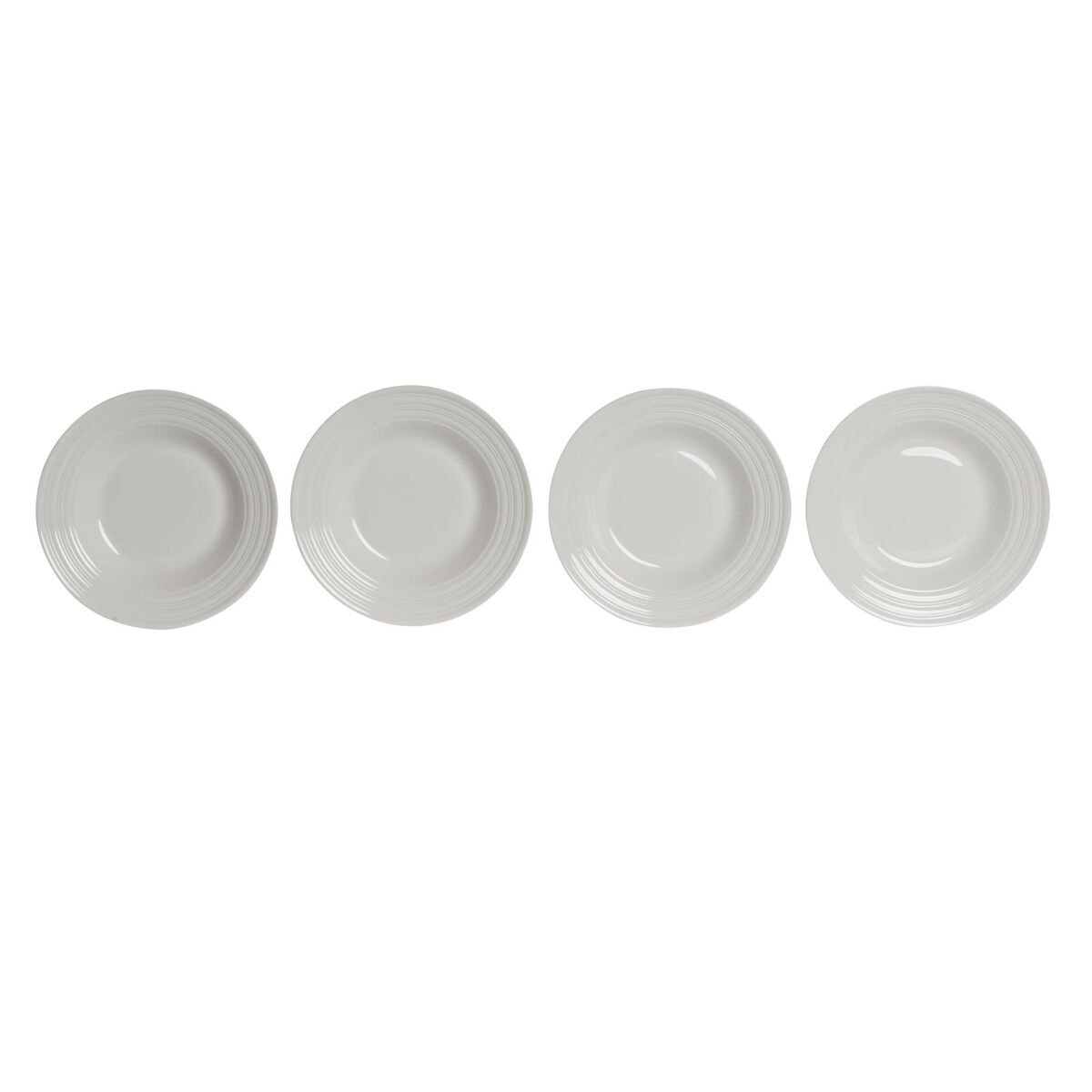 Βαθύ Πιάτο DKD Home Decor Λευκό Πορσελάνη 20 x 20 x 3 cm