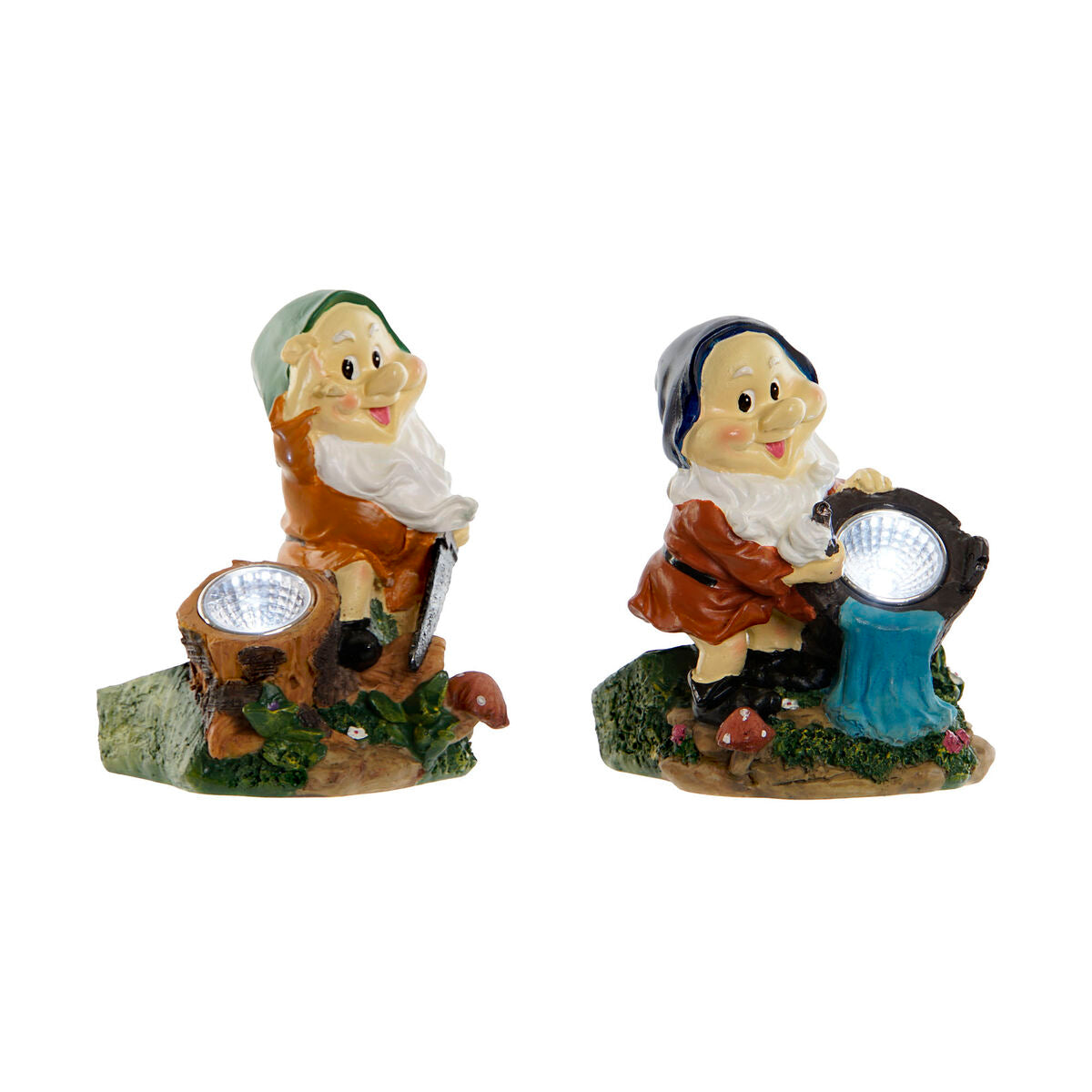 Γνωστή κήπου Home ESPRIT Πολύχρωμο 11,5 x 11 x 15,2 cm (x2)
