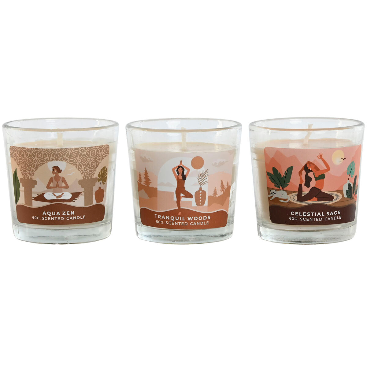 Αρωματικό Κερί Home ESPRIT Urban 60 g (3 Μονάδες)