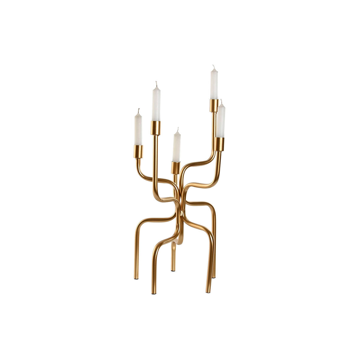 Πολύφωτο Home ESPRIT Χρυσό Μέταλλο 25 x 25 x 51 cm