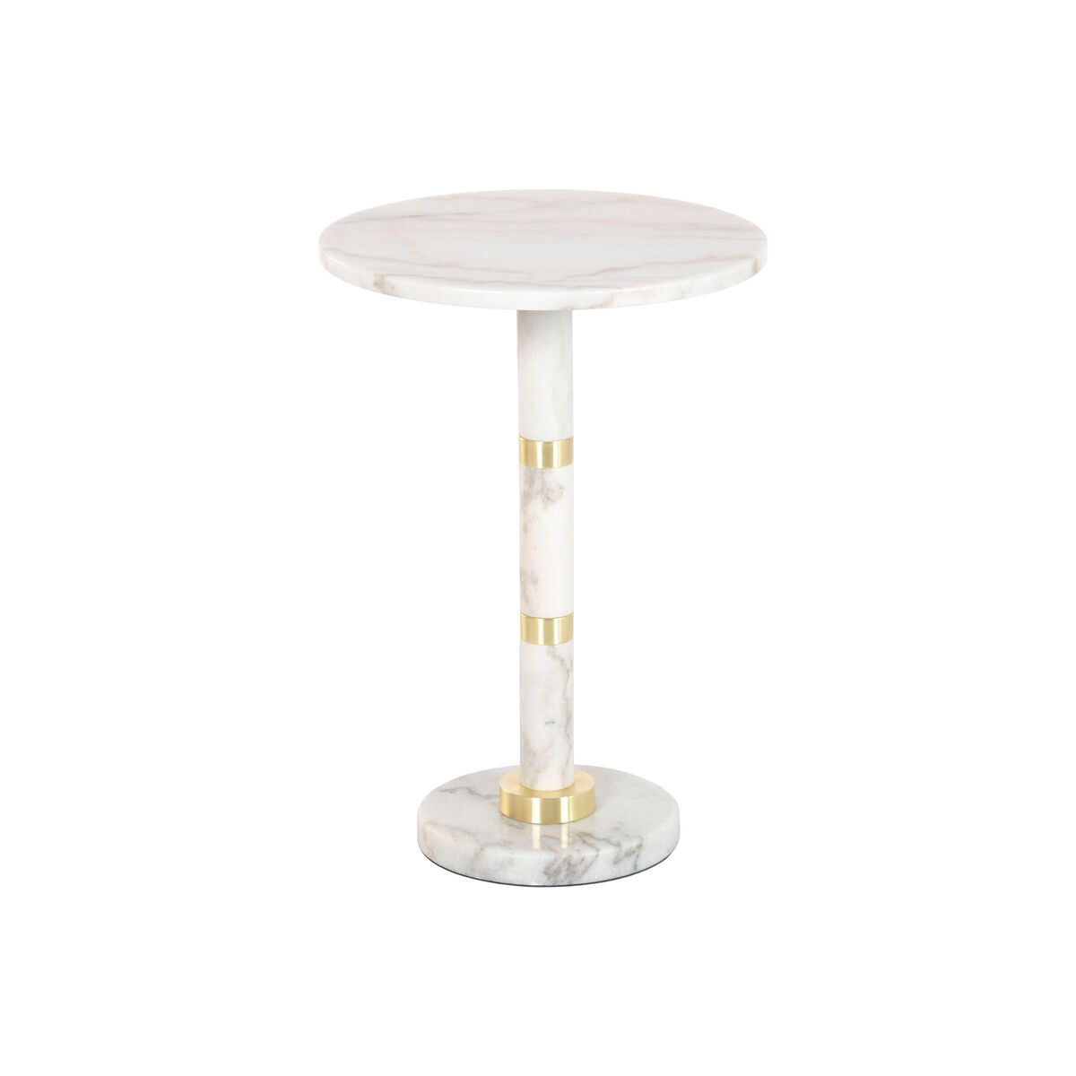 Βοηθητικό Τραπέζι Home ESPRIT Λευκό Χρυσό 41 X 41 X 58 CM