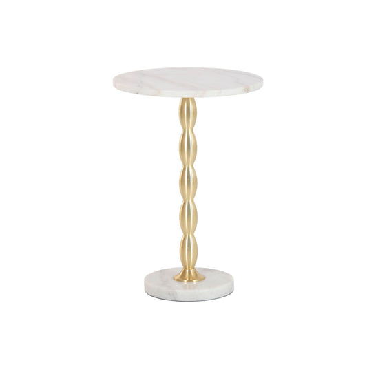 Βοηθητικό Τραπέζι Home ESPRIT Λευκό Χρυσό 41 x 41 x 57 cm