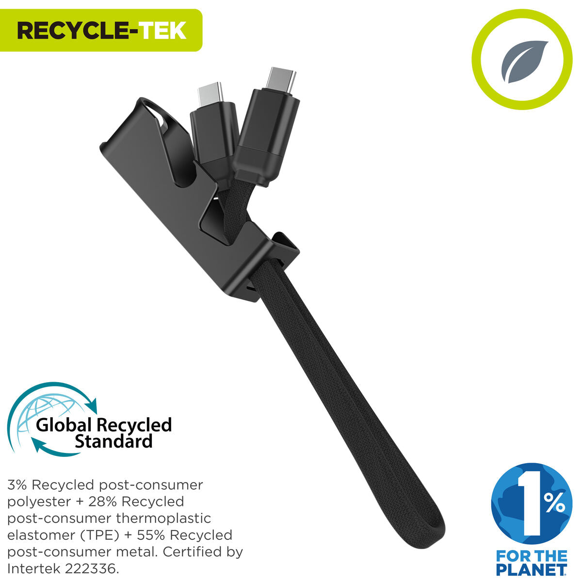 Καλώδιο USB Muvit MC167-RA-A Μαύρο