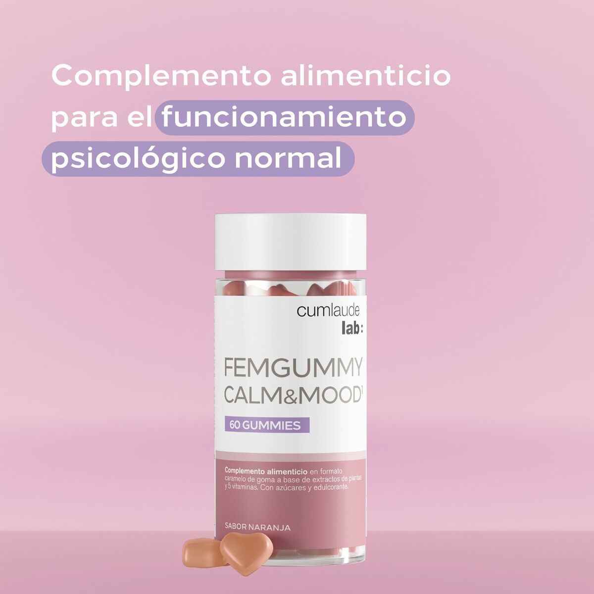 Συμπλήρωμα Διατροφής Cumlaude Lab FEMGUMMY CALM & MOOD 60 Μονάδες
