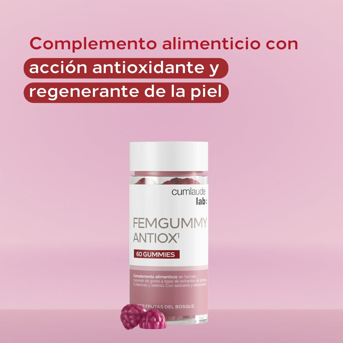 Συμπλήρωμα Διατροφής Cumlaude Lab FEMGUMMY ANTIOX 60 Μονάδες