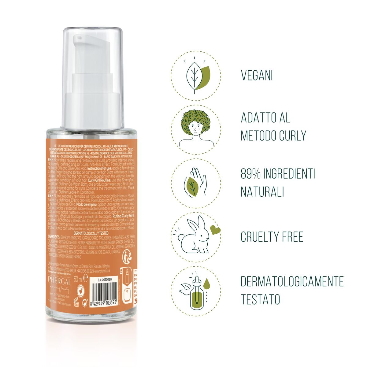 Συμπλήρωμα Διατροφής Naturtint CURLY 50 ml